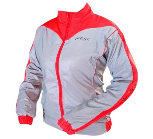 CHAQUETA PARA MUJER (ROJO PLATEADO) MODELO N ¿?