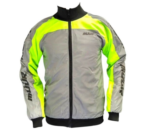 CHAQUETA PARA HOMBRE (VERDE ELECTRICO PLATEADO) MODELO N ¿?